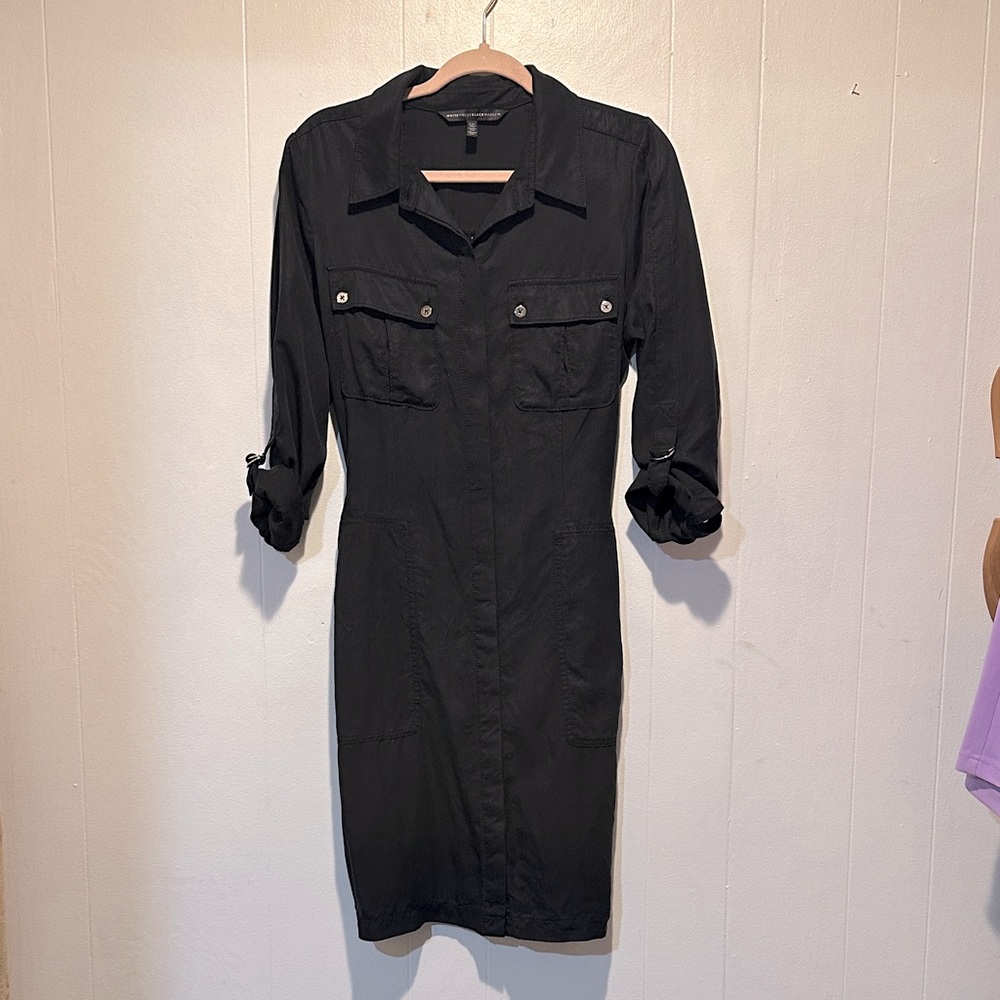White House Black Market Black shirt dress
Size 14p - Picture 1 of 8